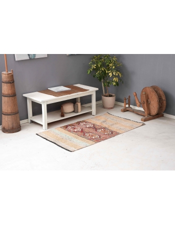 Vintage Decorative Small Kilim Rug - 2`11″ x 5`1″