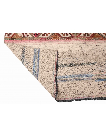 Vintage Turkish Decorative Small Kilim - 4`2″ x 4`7″