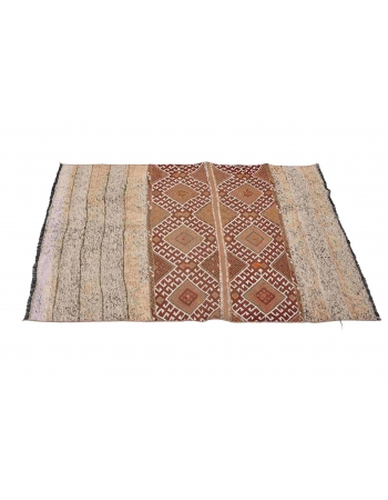 Vintage Turkish Decorative Small Kilim - 3`9″ x 5`0″