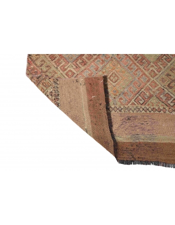 Faded Vintage Decorative Kilim Rug - 2`10″ x 5`0″