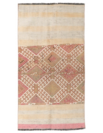 Vintage Washed Out Kilim Rug - 2`7″ x 4`11″