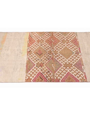 Vintage Washed Out Kilim Rug - 2`7″ x 4`11″