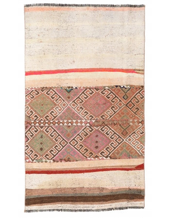 Turkish Vintage Decorative Kilim Rug - 2`7″ x 4`11″