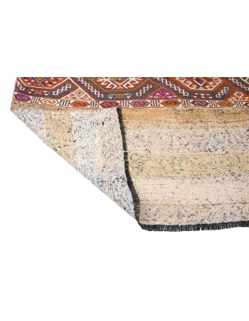 Vintage Decorative Turkish Kilim Rug - 4`1″ x 5`3″