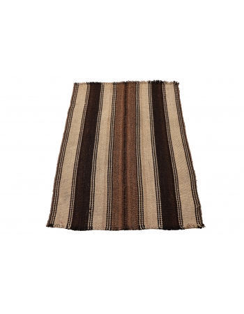Brown Mini Vintage Kilim Rug - 2`2″ x 3`2″