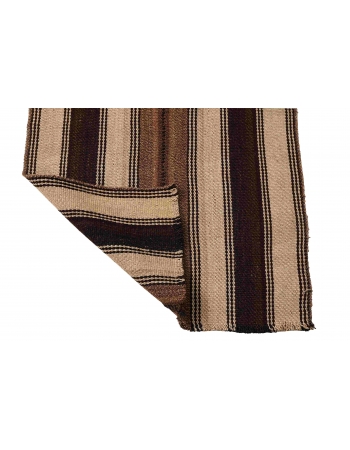 Brown Mini Vintage Kilim Rug - 2`2″ x 3`2″