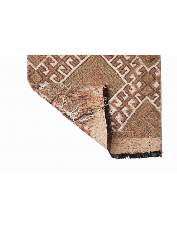 Embroidered Vintage Mini Kilim Rug - 1`7″ x 3`1″