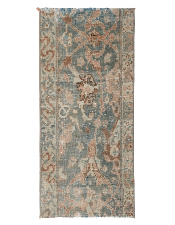 Decorative Mini Vintage Rug Fragment - 1`2″ x 2`7″