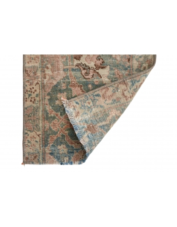 Decorative Mini Vintage Rug Fragment - 1`2″ x 2`7″