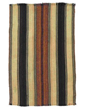 Brown Mini Vintage Kilim Rug - 2`2″ x 3`2″