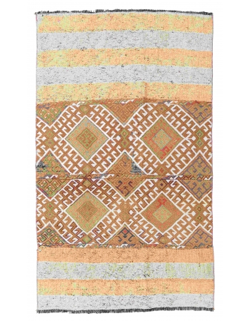Small Unique Decorative Kilim Rug - 3`1″ x 5`3″