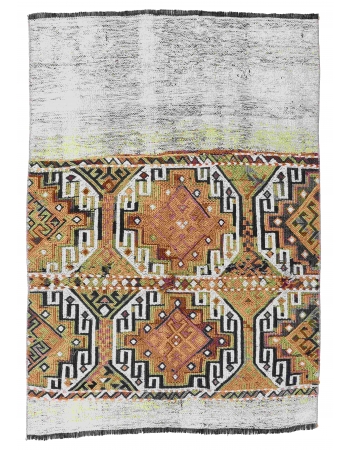Small Vintage Turkish Kilim Rug - 2`11″ x 4`2″