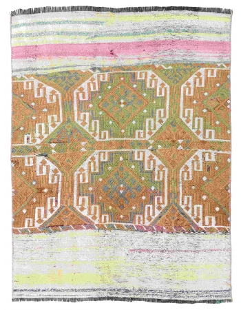 Small Vintage Turkish Kilim Rug - 3`0″ x 4`1″
