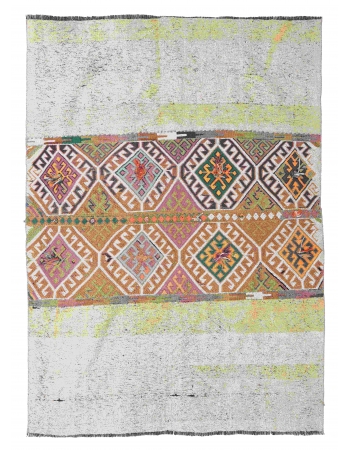 Vintage Decorative Kilim Rug - 4`7″ x 6`4″