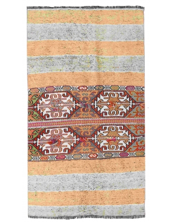 Vintage Decorative Small Kilim Rug - 2`11″ x 5`1″