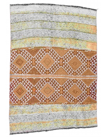 Vintage Turkish Decorative Small Kilim - 3`9″ x 5`0″