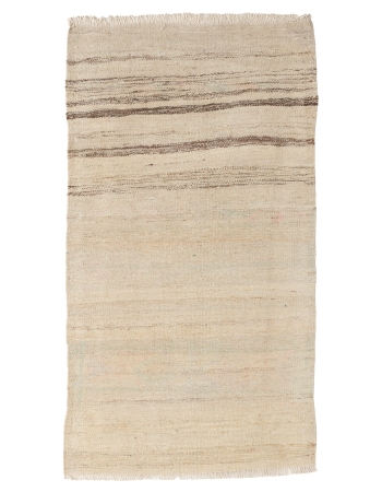 Vintage Mini Modern Kilim Rug - 1`10″ x 3`8″