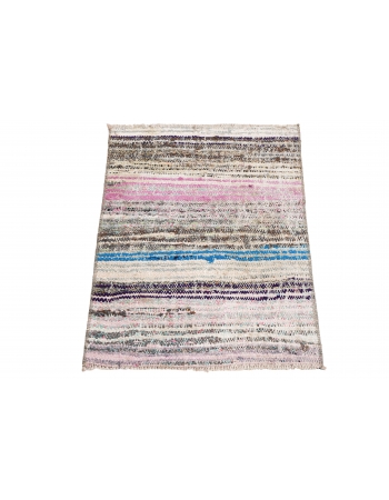 Mini Vintage Decorative Rag Rug - 1`7″ x 2`2″