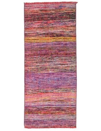 Vintage Mini Purple Kilim Rug - 1`7″ x 3`10″