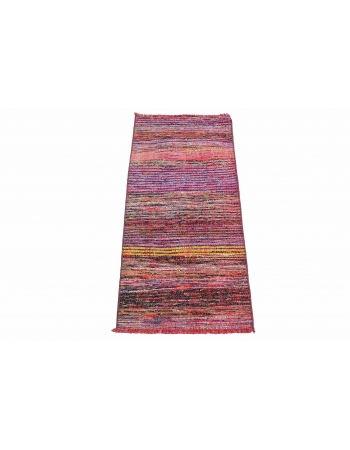 Vintage Mini Purple Kilim Rug - 1`7″ x 3`10″