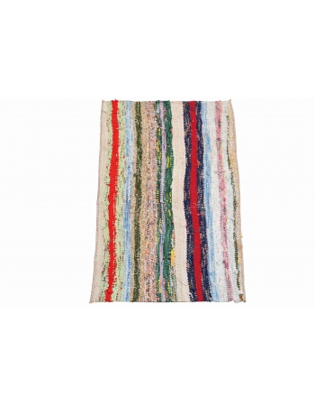 Striped Vintage Mini Kilim Rug - 1`5″ x 2`6″