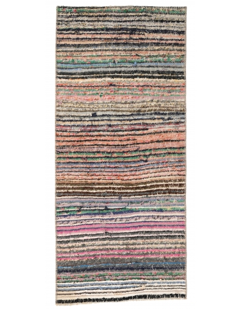 Striped Vintage Mini Kilim Rug - 1`8″ x 3`8″
