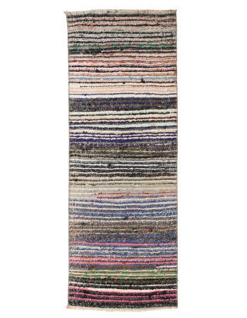 Decorative Vintage Mini Rag Rug - 1`7″ x 4`2″
