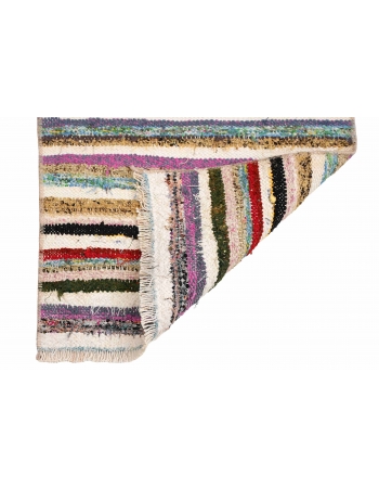Decorative Vintage Mini Rag Rug - 1`9″ x 2`11″