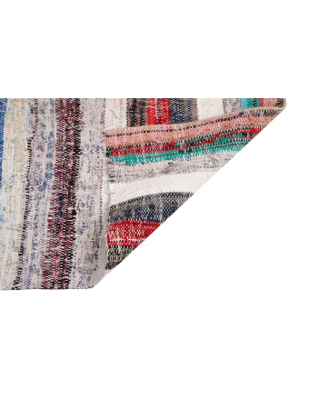 Striped Vintage Mini Kilim Rug - 2`4″ x 2`8″
