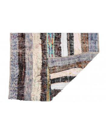 Vintage Striped Mini Rag Rug - 1`8″ x 2`8″