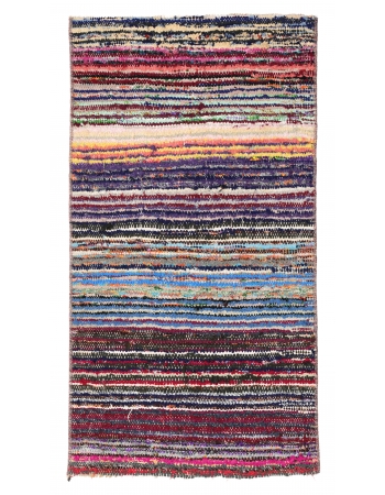 Striped Vintage Mini Kilim Rug - 1`8″ x 3`2″