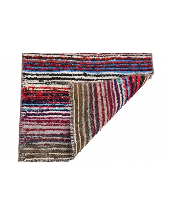 Vintage Decorative Rag Rug - 1`8″ x 3`6″