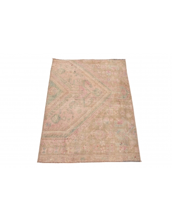 Washed Out Mini Rug Fragment - 2`1″ x 2`11″