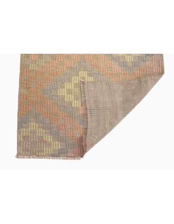 Faded Vintage Mini Embroidered Kilim - 2`4″ x 3`6″