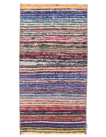 Striped Vintage Mini Kilim Rug - 1`8″ x 3`3″