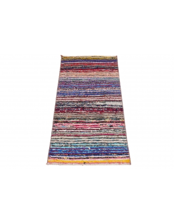 Striped Vintage Mini Kilim Rug - 1`8″ x 3`3″