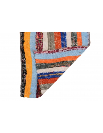 Striped Vintage Mini Kilim Rug - 1`5″ x 3`11″