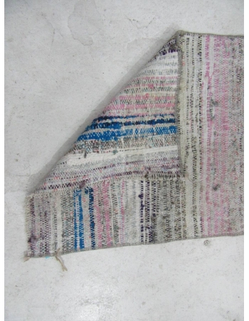 Vintage Mini Rag Rug - 1`7″ x 2`7″