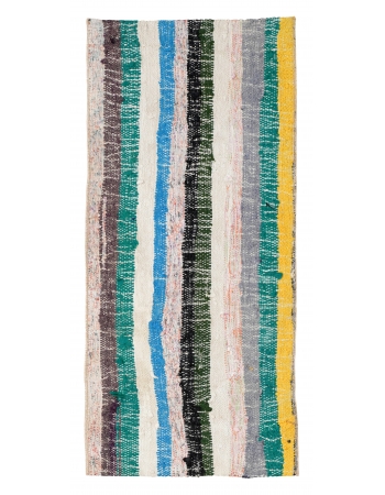 Vintage Decorative Mini Rag Rug - 1`4″ x 3`0″