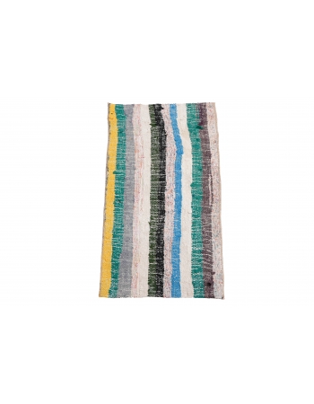 Vintage Decorative Mini Rag Rug - 1`4″ x 3`0″