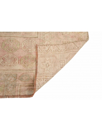 Washed Out Vintage Mini Rug Fragment - 2`5″ x 3`6″