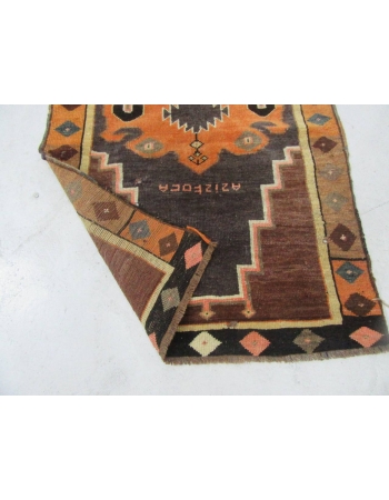 Vintage Decorative Kars Wool Rug - 2`7″ x 3`8″