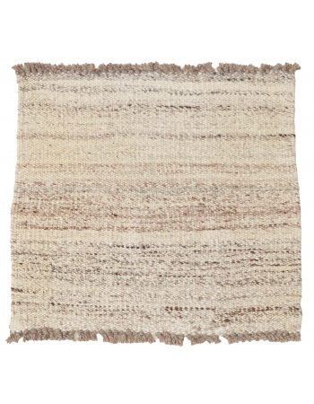 Mini Natural Wool Kilim Rug - 1`8″ x 1`10″