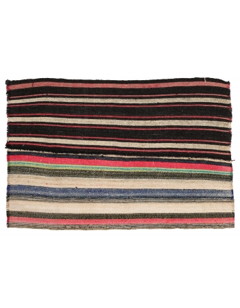 Striped Vintage Mini Kilim Rug - 2`5″ x 3`7″