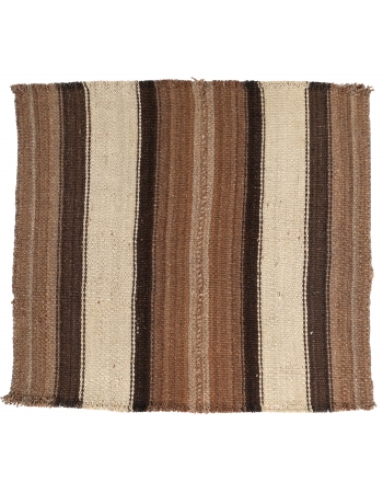 Mini Natural Wool Kilim Rug - 2`4″ x 2`5″