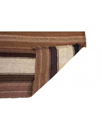Mini Natural Wool Kilim Rug - 2`4″ x 2`5″
