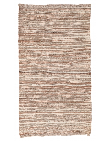 Natural Mini Wool Kilim Rug - 2`0″ x 3`6″