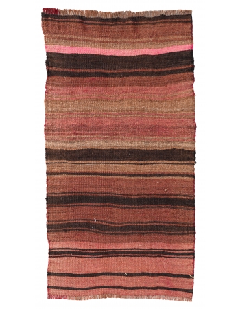 Mini Vintage Striped Kilim Rug - 1`9″ x 3`2″