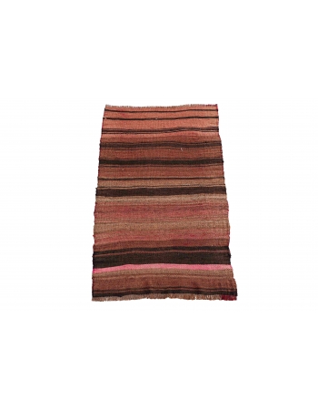 Mini Vintage Striped Kilim Rug - 1`9″ x 3`2″