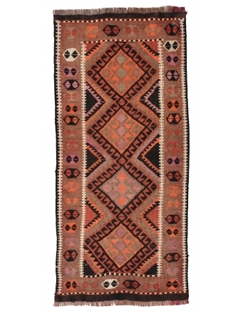 Decorative Mini Vintage Kilim Rug - 1`8″ x 3`5″